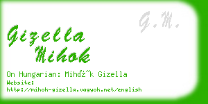 gizella mihok business card